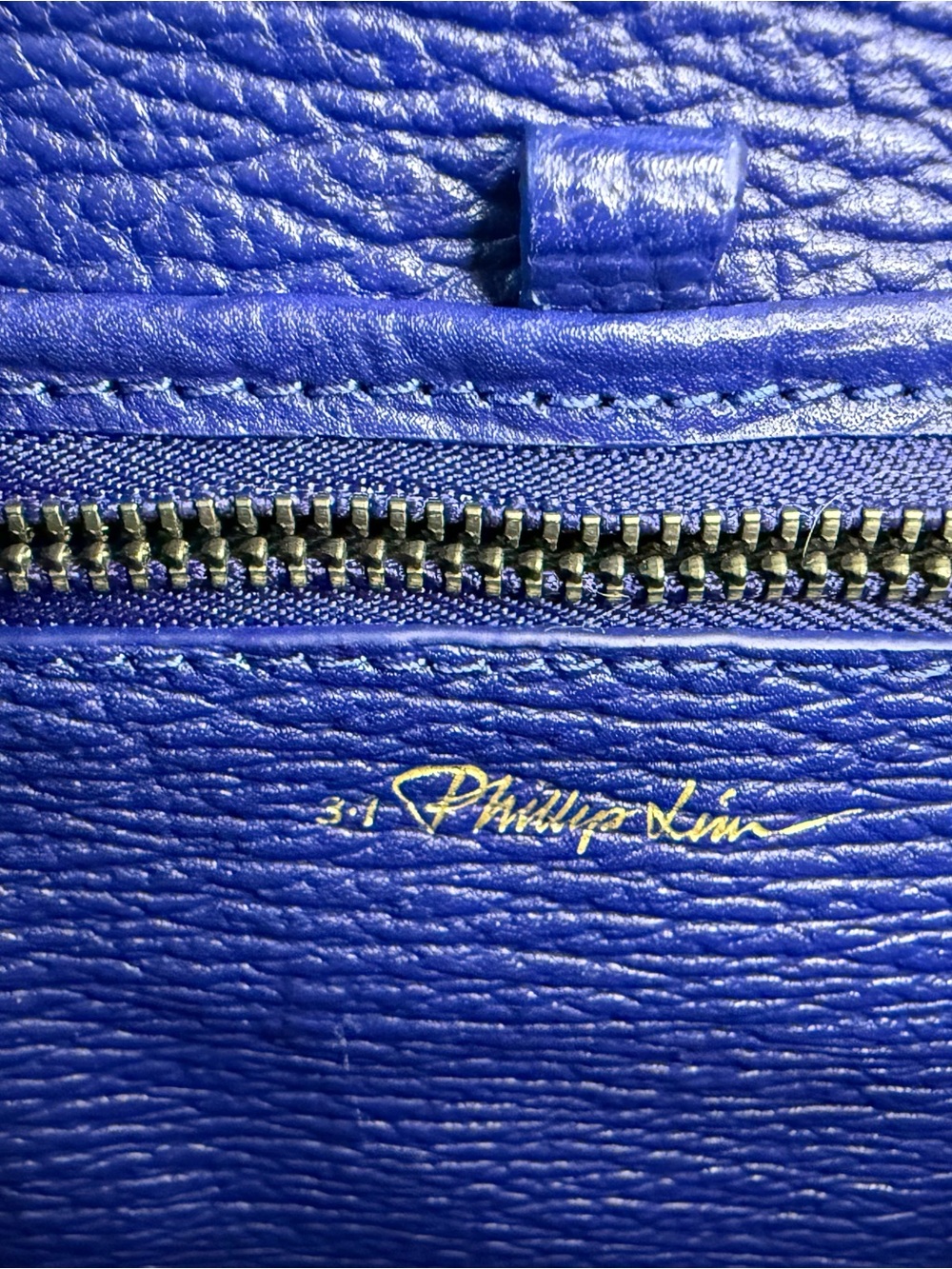 3.1 Phillip Lim Electric Blue Leather Satchel - Picture 6 of 9